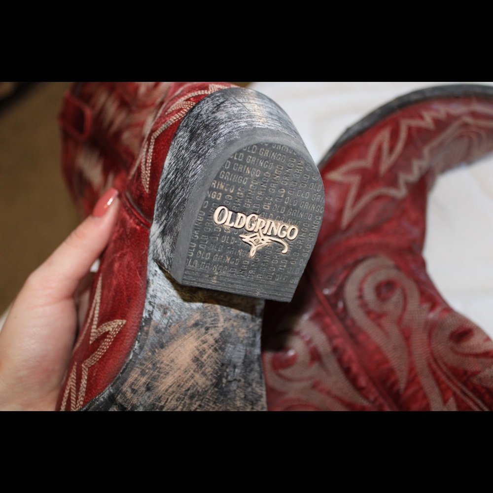 Old Gringo red cowboy boots women’s size 7 1/2 - Picture 3 of 6